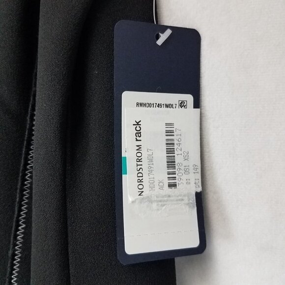 NEW RACHEL Rachel Roy Size 0X Sleeveless Black Sheath Tank Midi Dress Sticthing - Picture 9 of 15